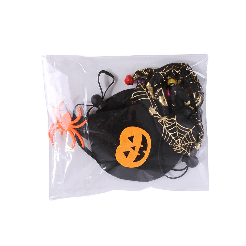 Halloween Hat Scarf Set Skull Pattern Cat Cape Hat Set Decorations — image 2