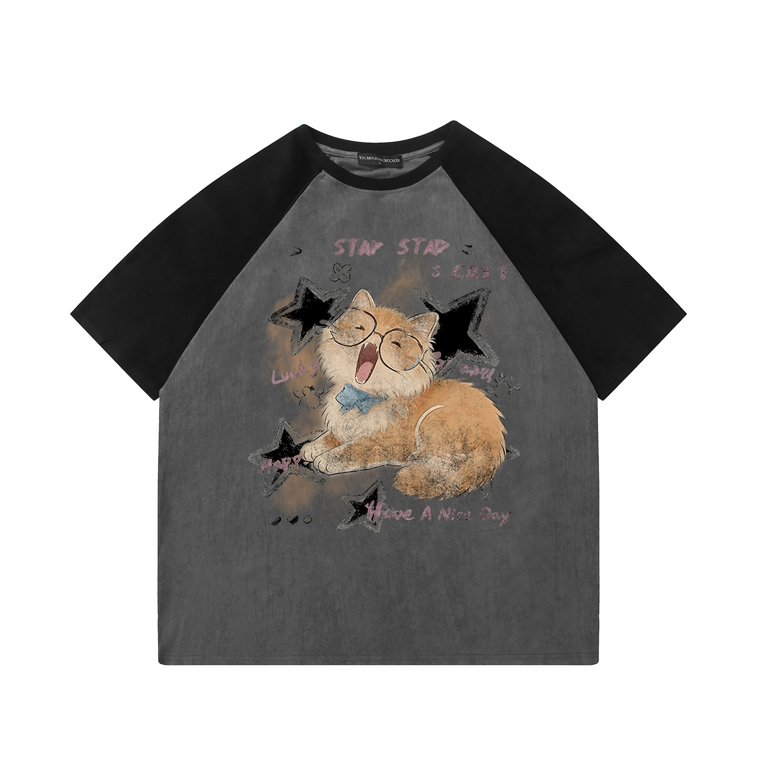 Funny Eyes Orange Cat Short Sleeve — image 9