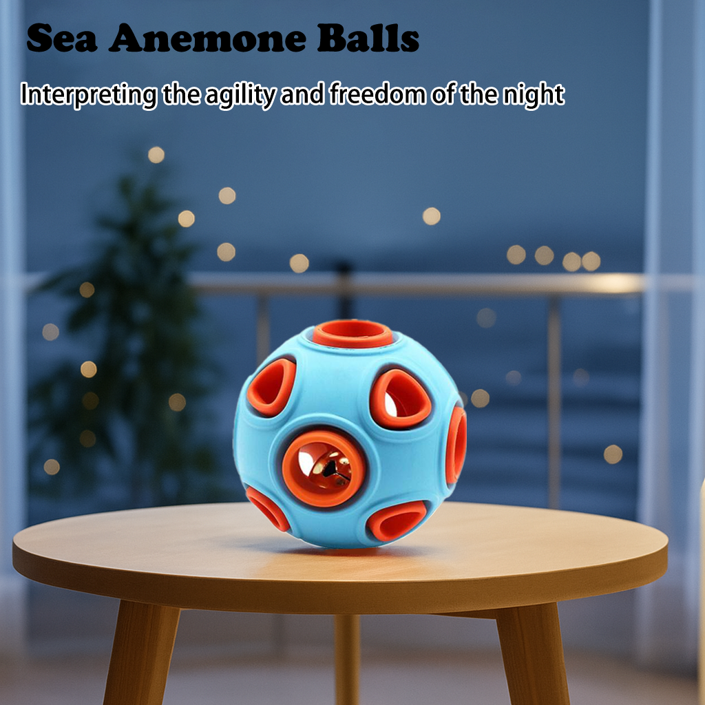 Pelota de Goma con Sonido de Campana para Perros, 2 Piezas, Juguetes Interactivos para Cachorros y Pequeños Caninos — imagen 2