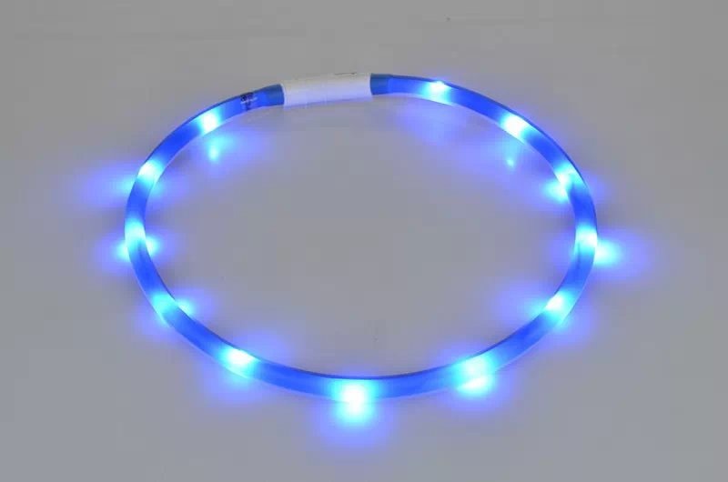 Collar Luminoso para Mascotas Collar de Mascota Carga USB DIY Collar de Perro Luminoso Collar de Cuello Seguro para Caminar con Perros — imagen 16