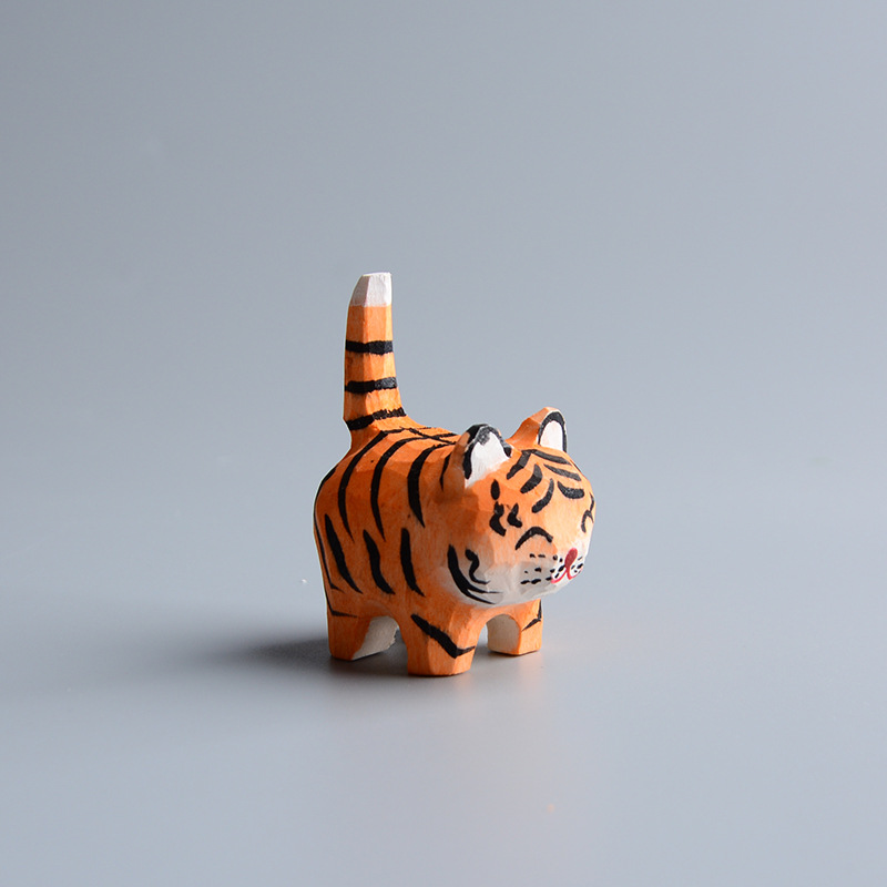 Creative Wooden Cat Trinkets Crafts Handmade Wood Carving — image 41