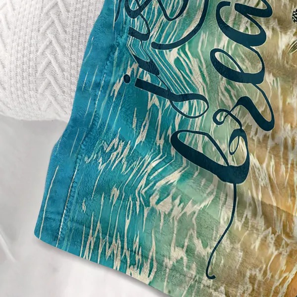 Tropical Baby Sea Turtle Flannel Fleece Blanket 3D — image 6