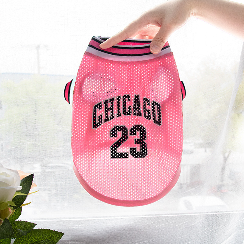 Ropa de Mascotas para Baloncesto Vestido Grande Malla Verano Ropa para Perros — imagen 21