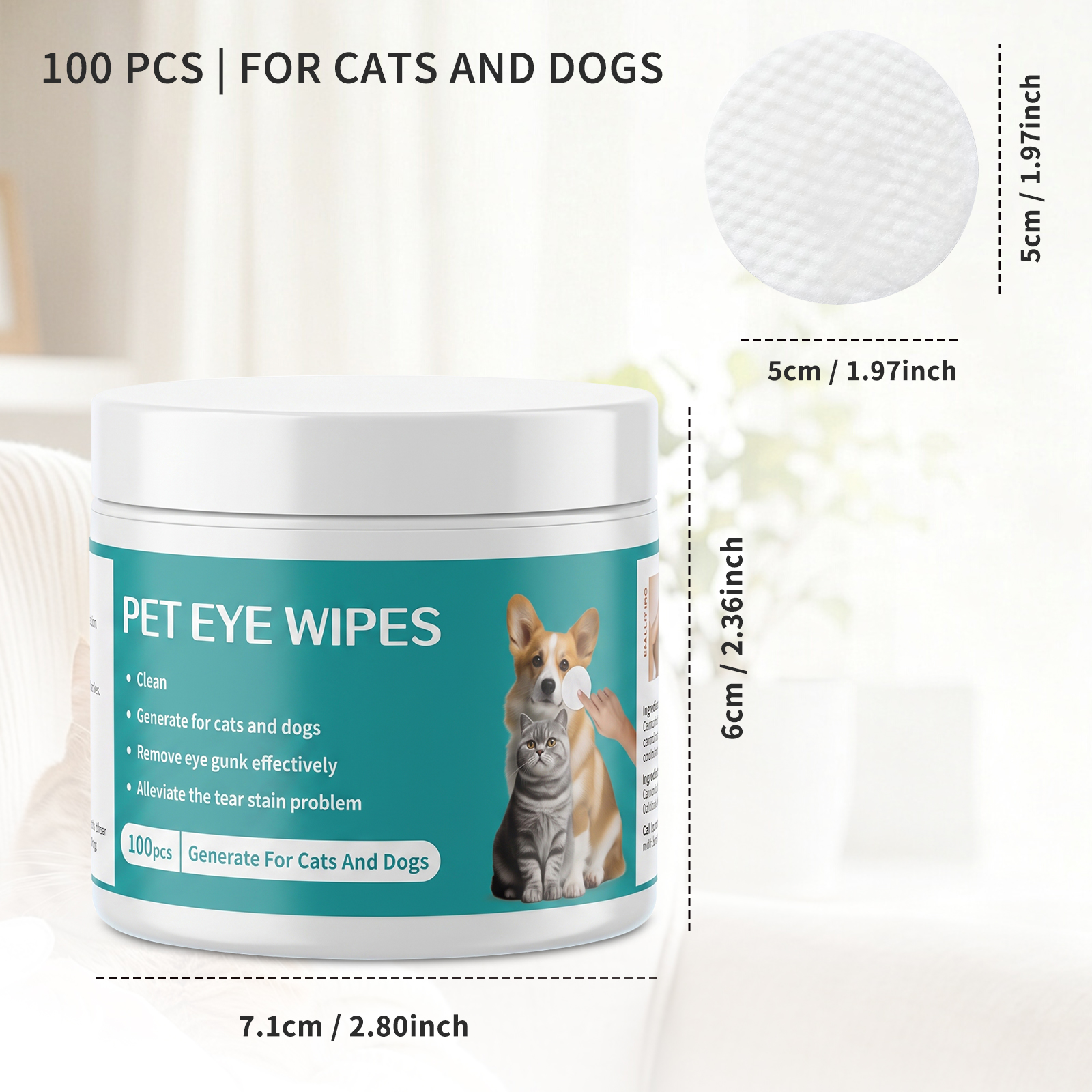 Solo Recogida en Tienda - Paños para Ojos de Mascotas (10 Piezas) — imagen 4