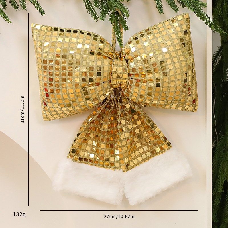 Adorno de Mariposa Brillante para Árbol de Navidad, Decoración de Vidrio para Ventana Hotel y Colgador de Navidad — imagen 7