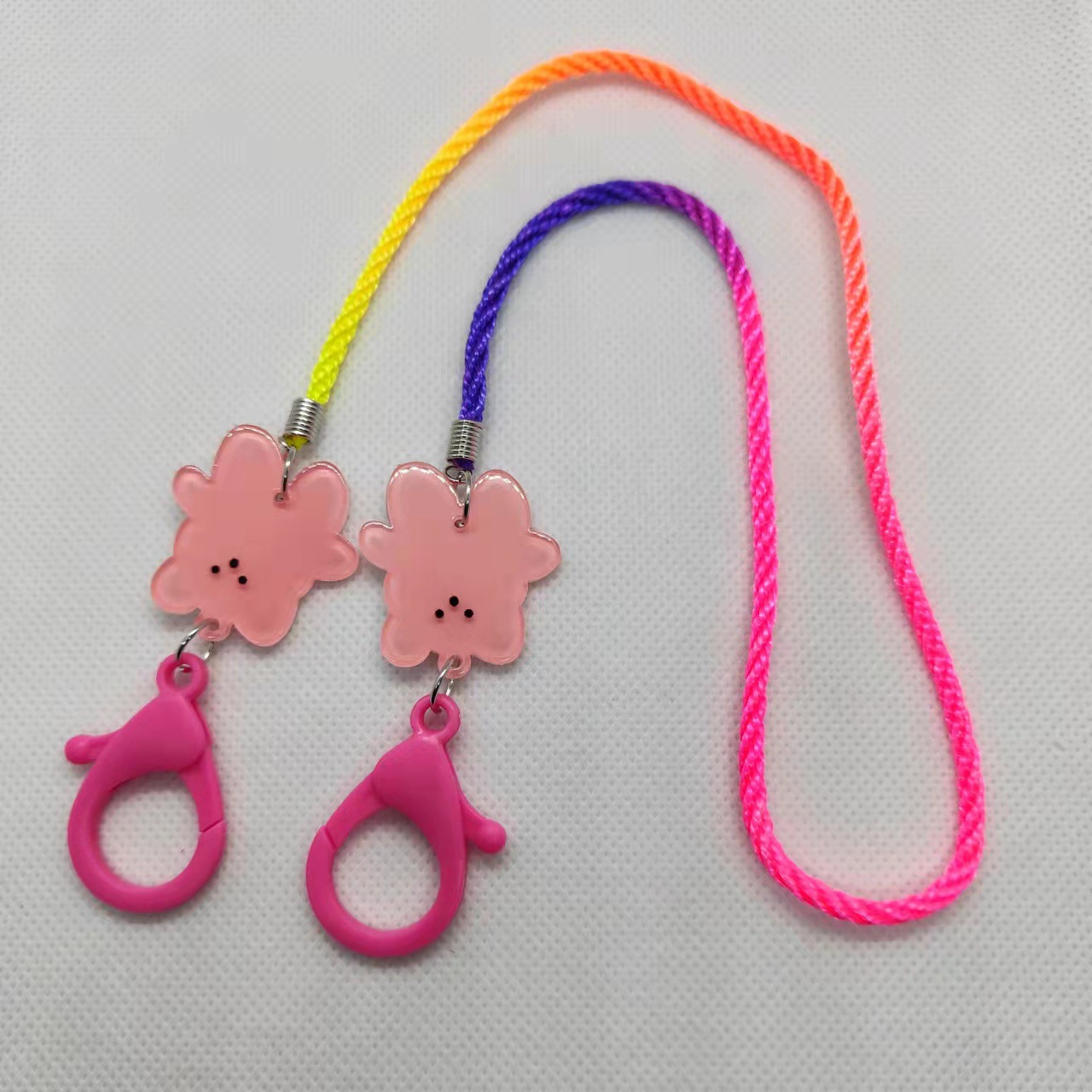 Lazo de Cuello Colorido DIY Acetato de Celulosa con Oso Gradient para Niños de Escuela Primaria Accesorios — imagen 9