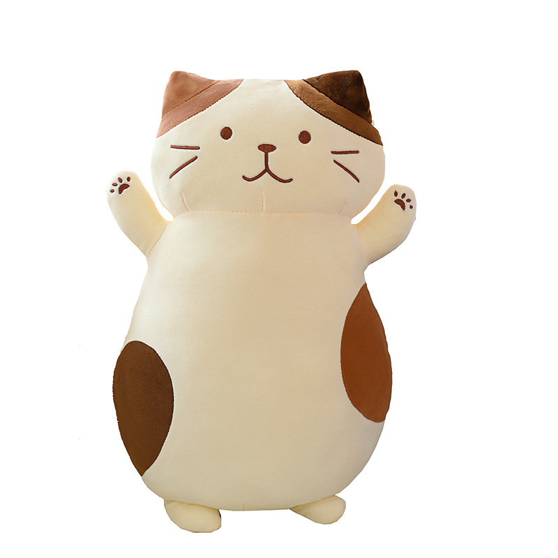 Cat Doll Girl Holding Big Doll Plush Toy Birthday Gift Girl — image 1