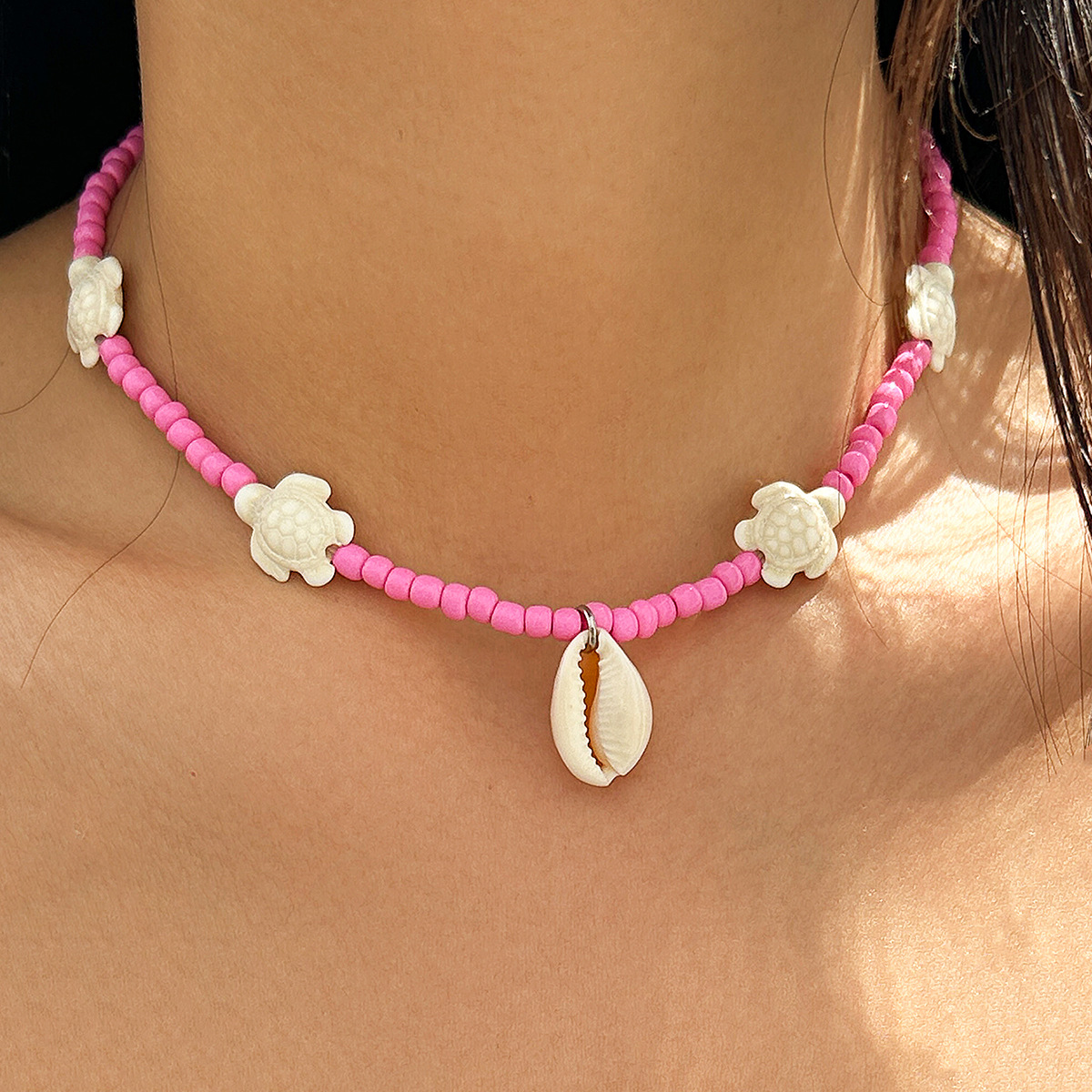 Collar de mariposa de viento para cuello, collar de concha del océano, collar estrella de mar versátil — imagen 1