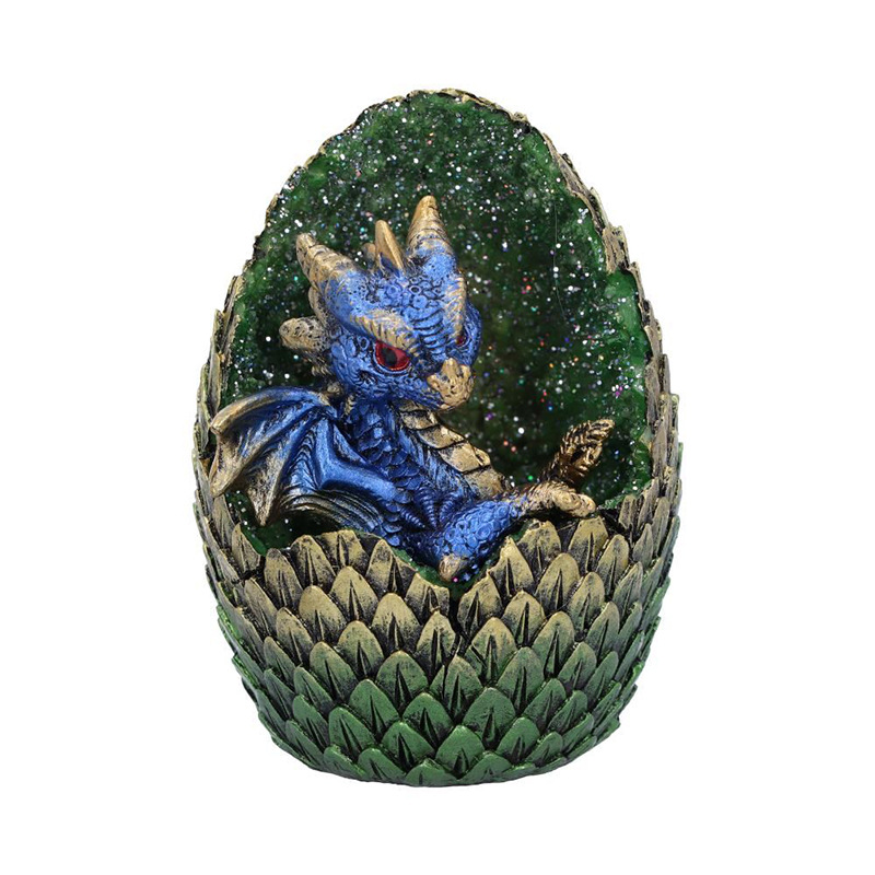 Estatua de Huevo Dragón Lava Bebé Dragón Figura de Arte en Resina para Manualidades — imagen 1