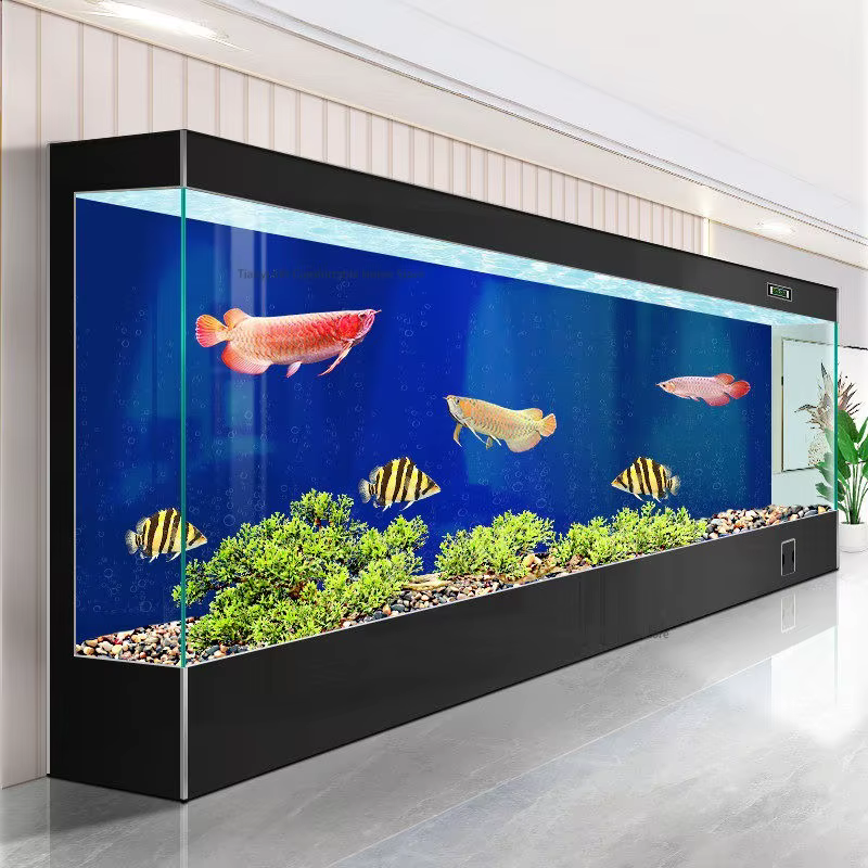 Acuario de Vidrio Ecológico Luxe Nórdico para Salón o Entrada - Diseño Italiano Minimalista Blanco Ultra — imagen 5