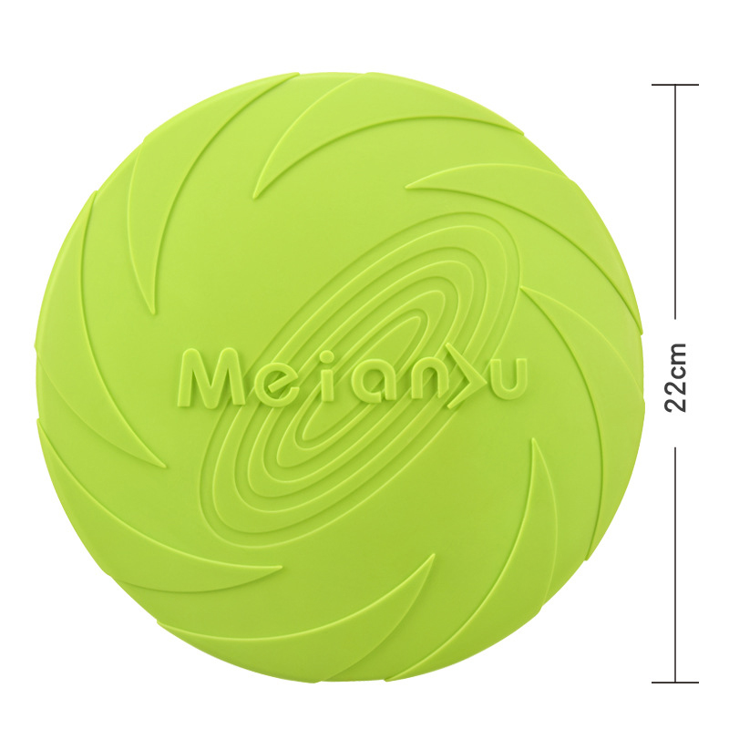 Meianju Dog Frisbee Pet Toys Interactive Toys Pet Frisbee Floating Bite resistant Retrieving Training — image 4