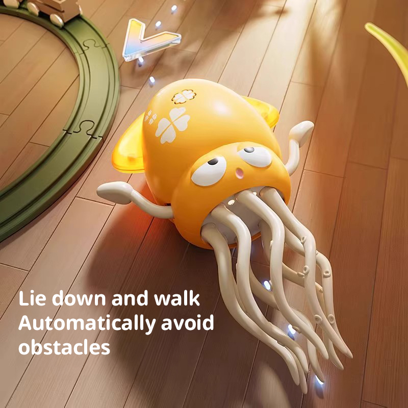 Creative Dancing Squid: auto-sense, obstacle-avoid e-pet with music, lights, rechargeable & interactive gift — image 9