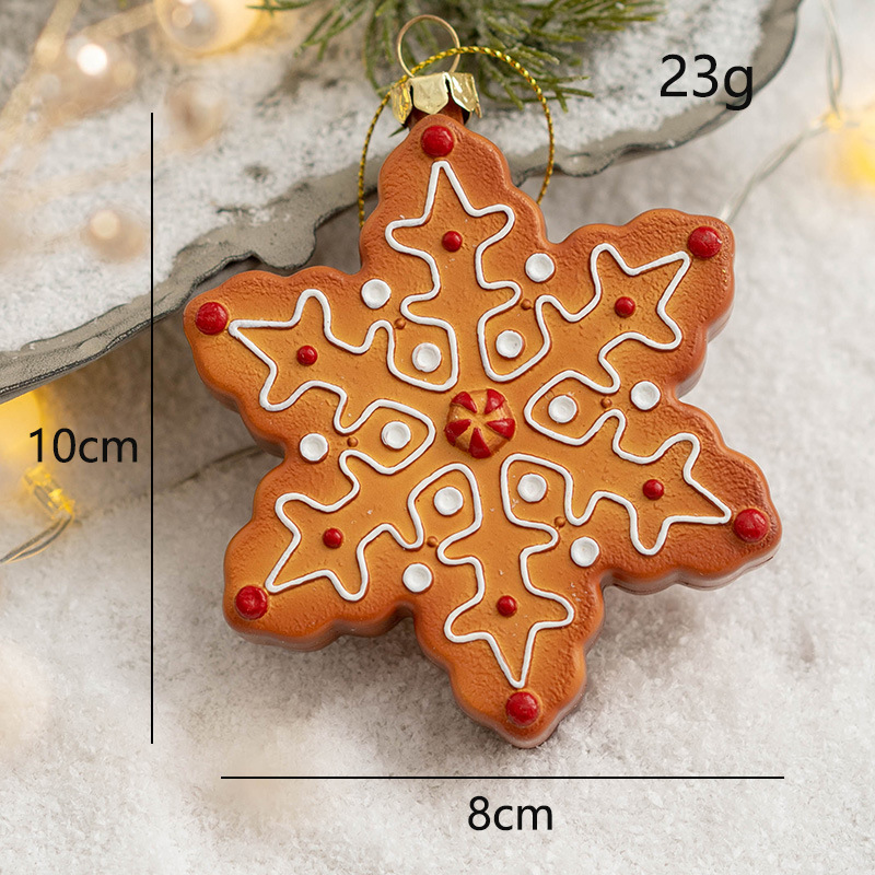 Christmas decorations, Christmas tree decorations, pendants, cookies, people's pendants, snowflakes, reindeer, gingerbread — image 7