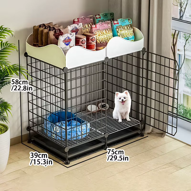 Caja para Perros Indoors Villa con Inodoro - Refugio para Pequeños Canes de Pom y Teddy Familia — imagen 3