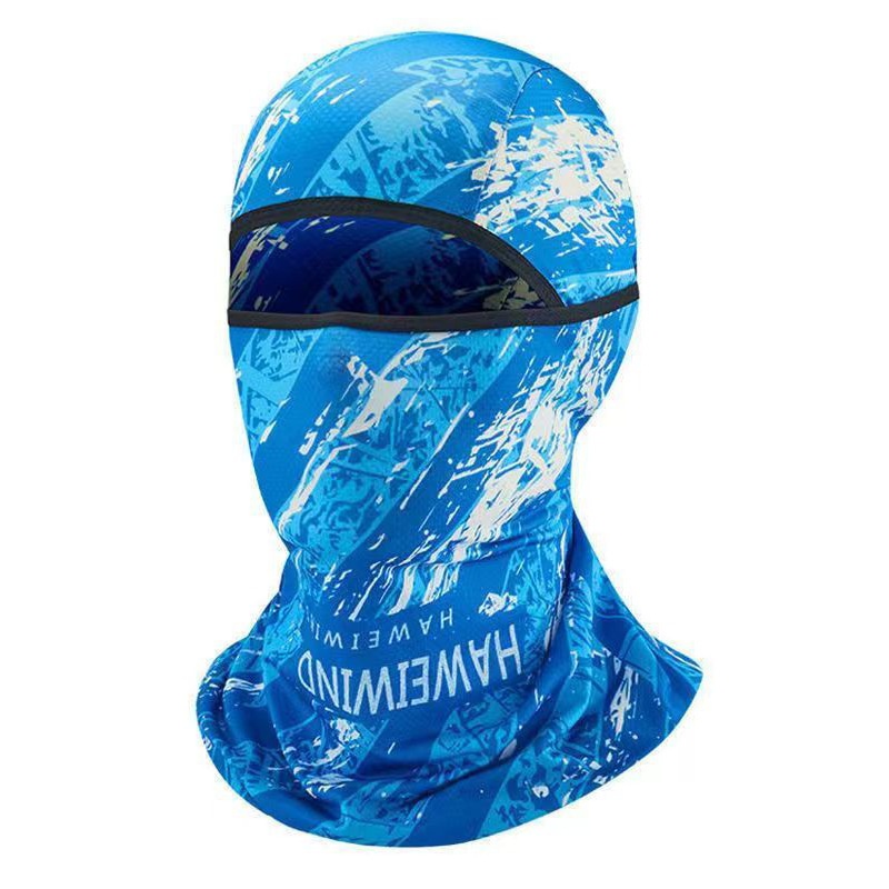 Summer Ice Silk Sun Protection Mask Men's Head Cover Full Face Fishing Sun Protection Scarf — image 6
