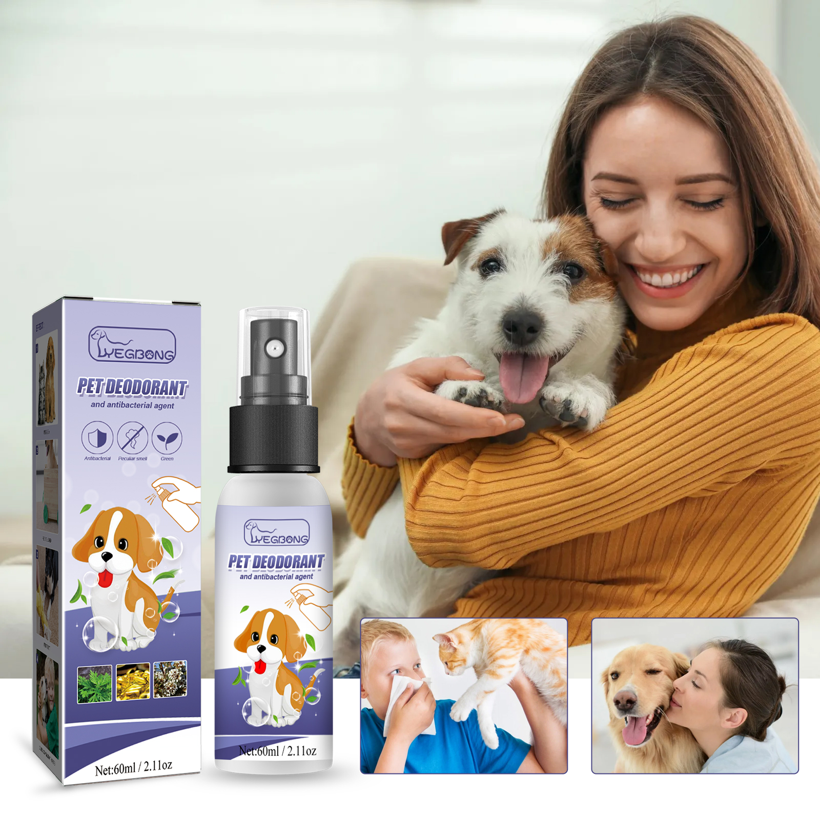 Spray de Odorizante para Mascotas - Elimina Olores de Orina, Cuerpo y Heces en Perros y Gatos — imagen 4