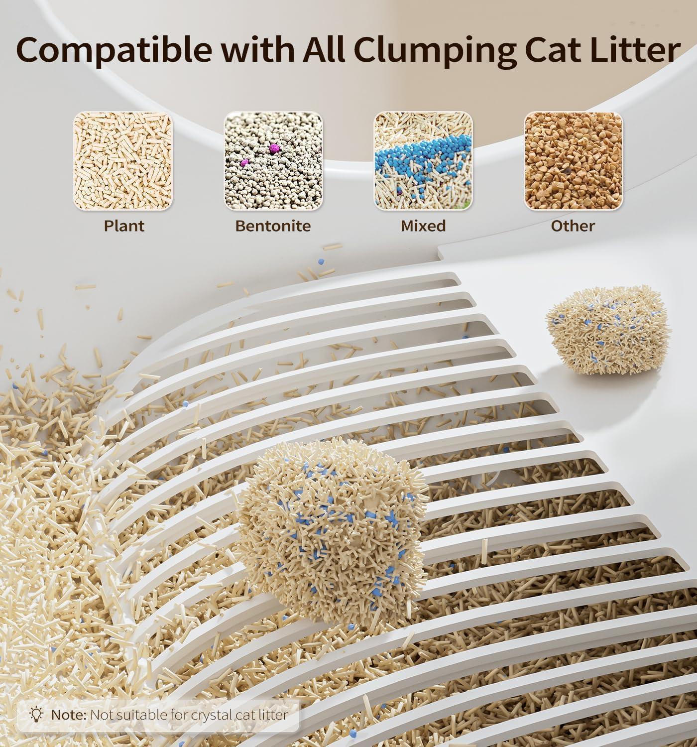 Caja de Arena Automática para Gatos, Control Inteligente por Aplicación, Desodorizante, Sensor Infrarrojo, Adecuada para Múltiples Gatos — imagen 7