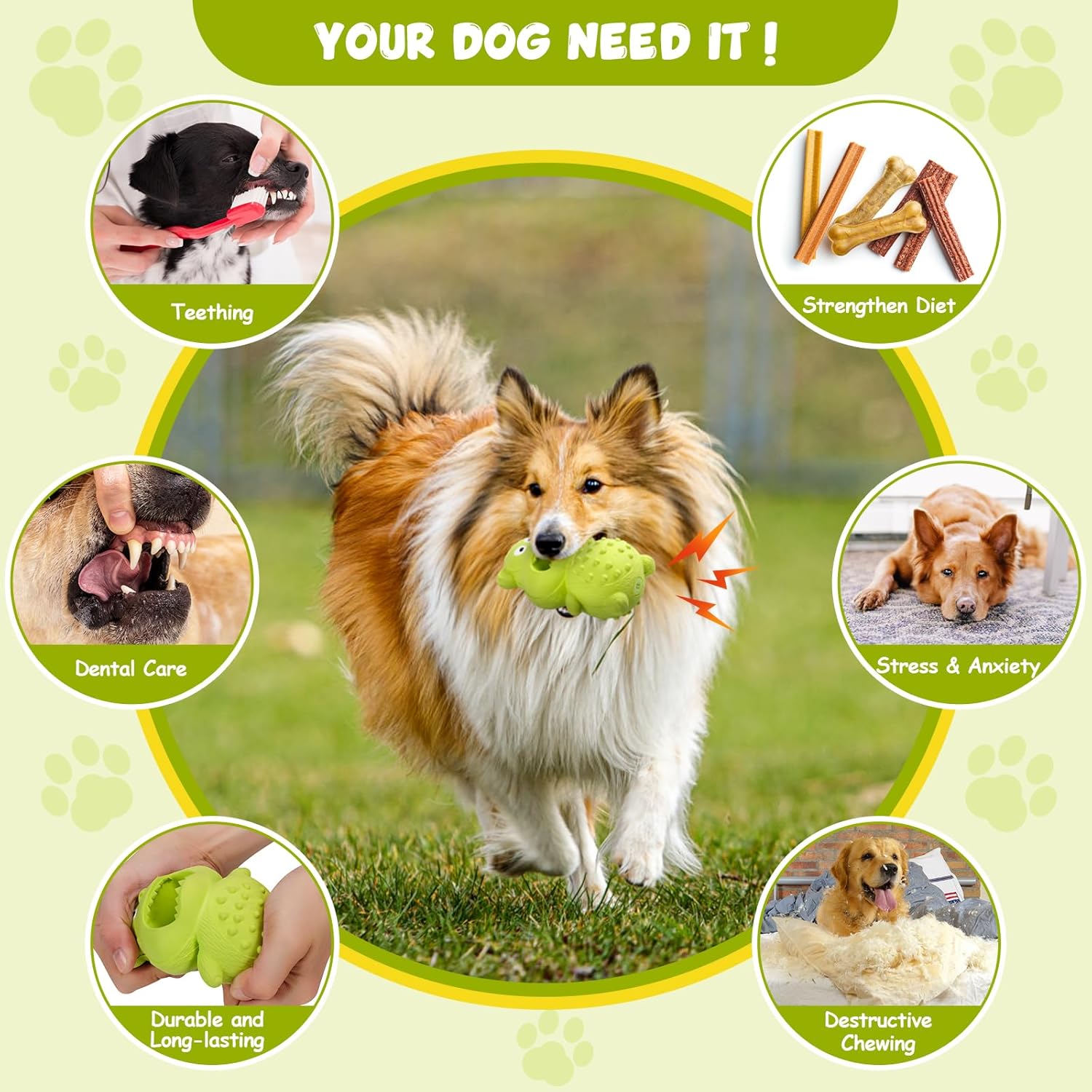Dog Toys For Aggressive Chewers Natural Rubber Squeaky Dog Toys Indestructible Dog Toy Dog Chew Toys For Aggressive Chewers Interactive Tough Durable Dog Toys Dog Toys To Keep Them Busy — image 9