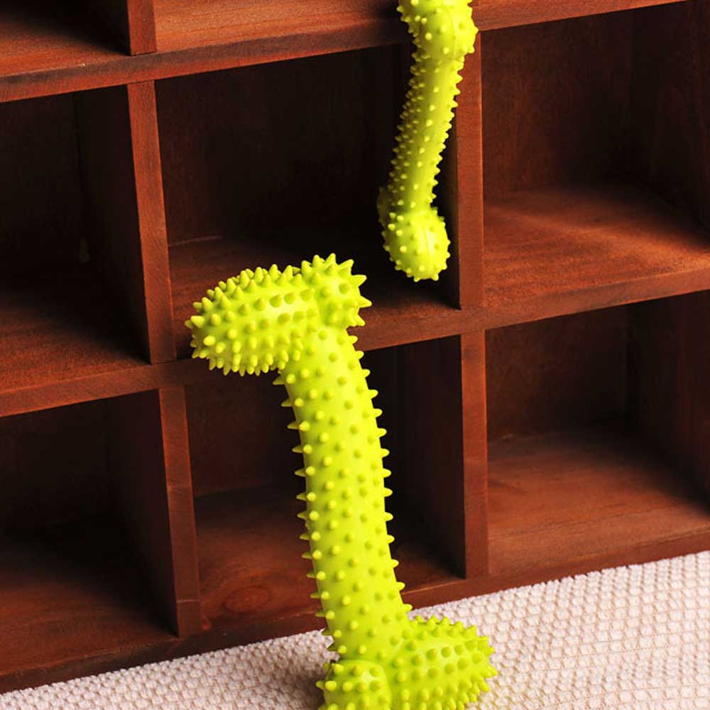 Pet Product Rubber Dog Toy with Thorn Bone Rubber Molar Teeth Pet Toy Dog Bite Resistant Molar Training Grinding Teeth Toys — image 4