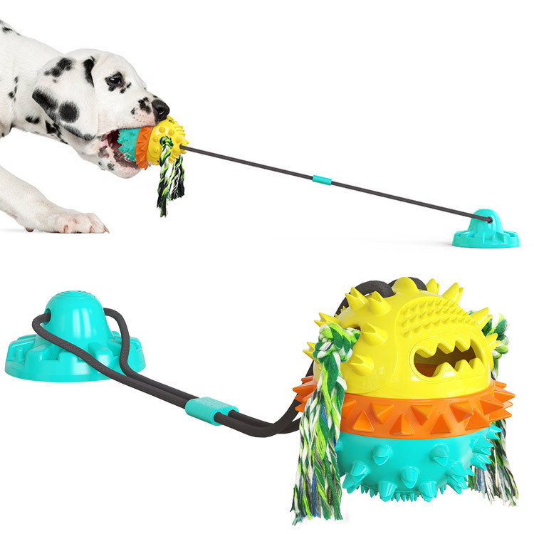 Strong Suction Cup Dog Toy Molar Dog Products Bite Resistant Sound Ball a Pet Products — image 6