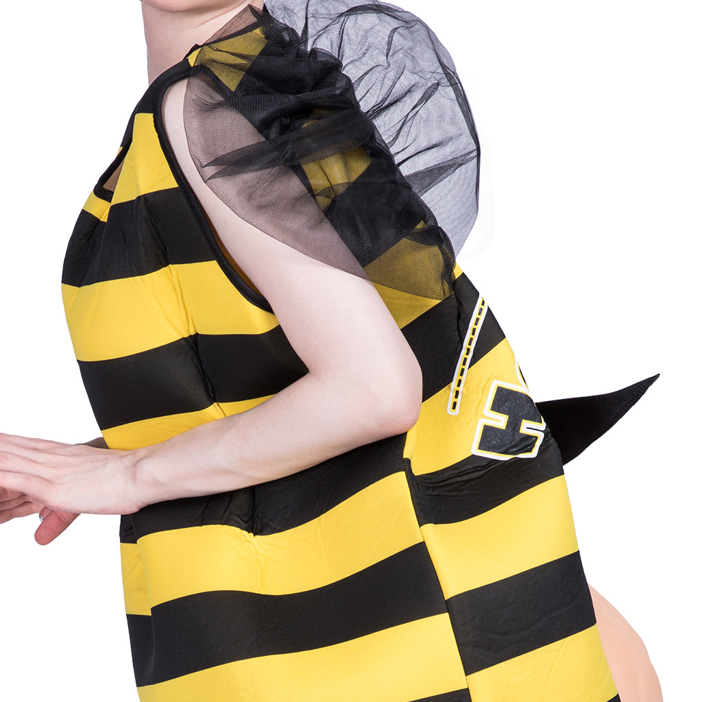 Halloween yellow and black stripes sleeveless insect cute bee COS costume — image 3