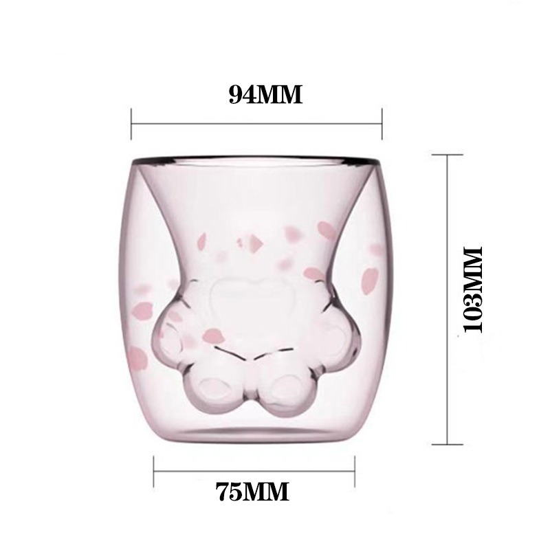 Taza de Café con Imagen de Manitas de Gato Rosadas en Forma Cómica — imagen 5