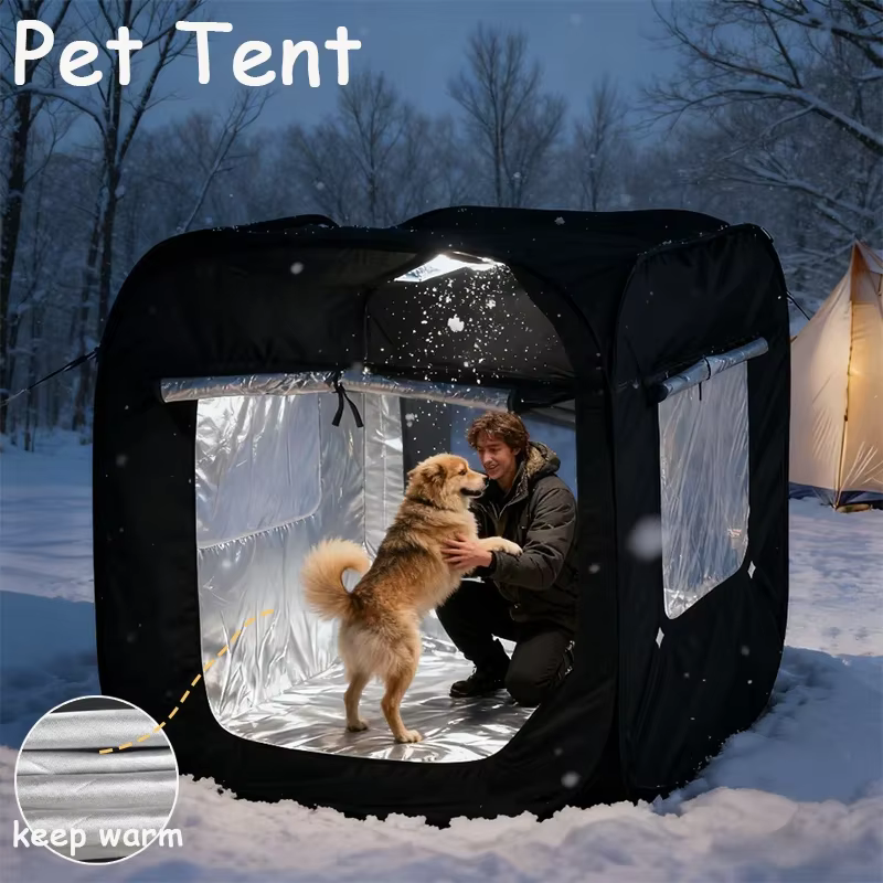 Windproof Foldable Extra Large Pet Tent Multifunctional Pet Play House Indoor Outdoor Sun Shade Training Supplies — image 1