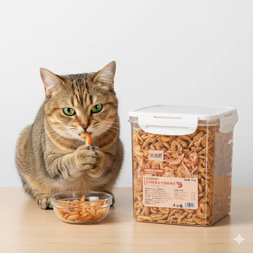 Galletas de Krill Congeladas de Alta Calidad - Snacks Saludables y Nutritivos para la Salud Oral del Gato — imagen 1