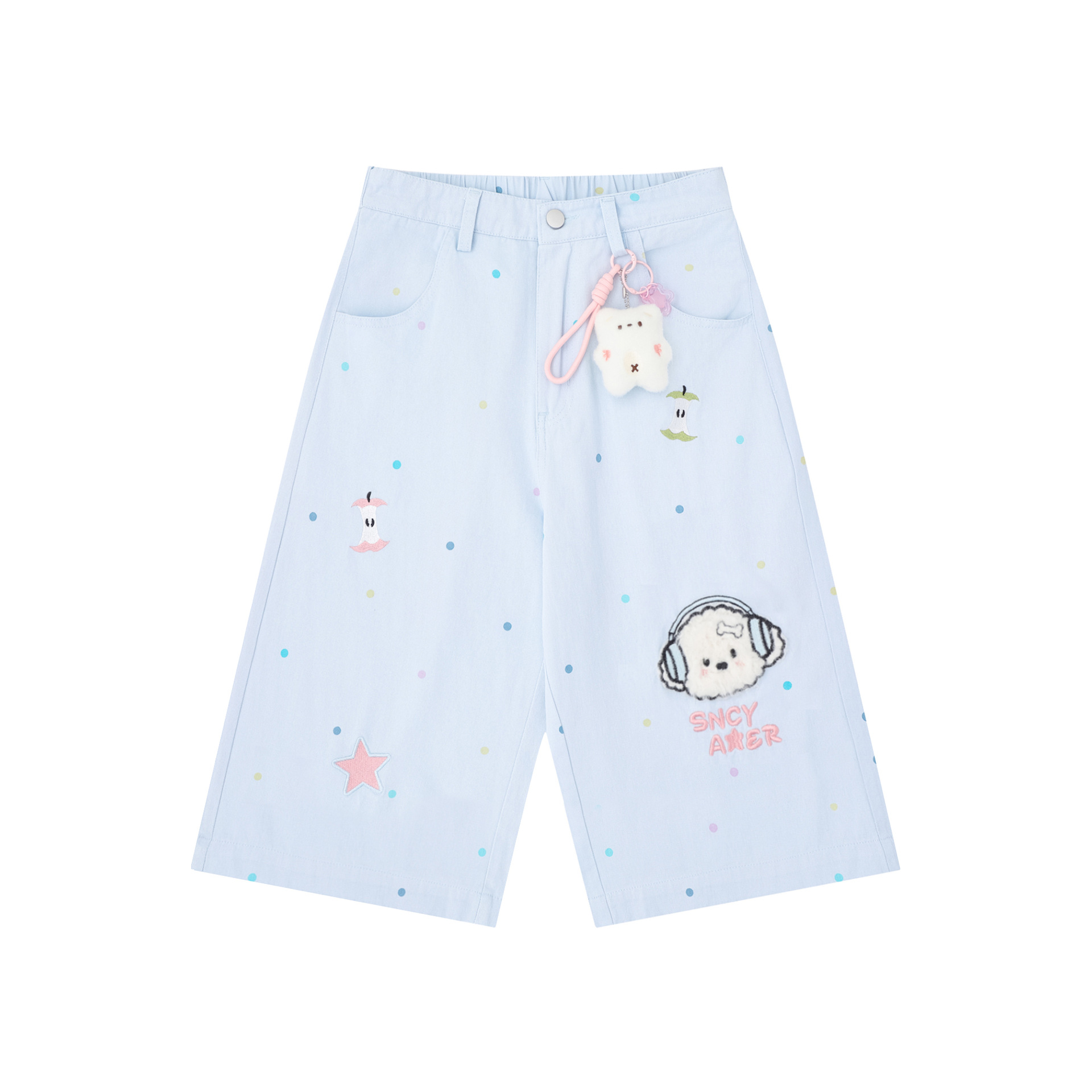 Shorts de broches de orejas para perros con bordado — imagen 8