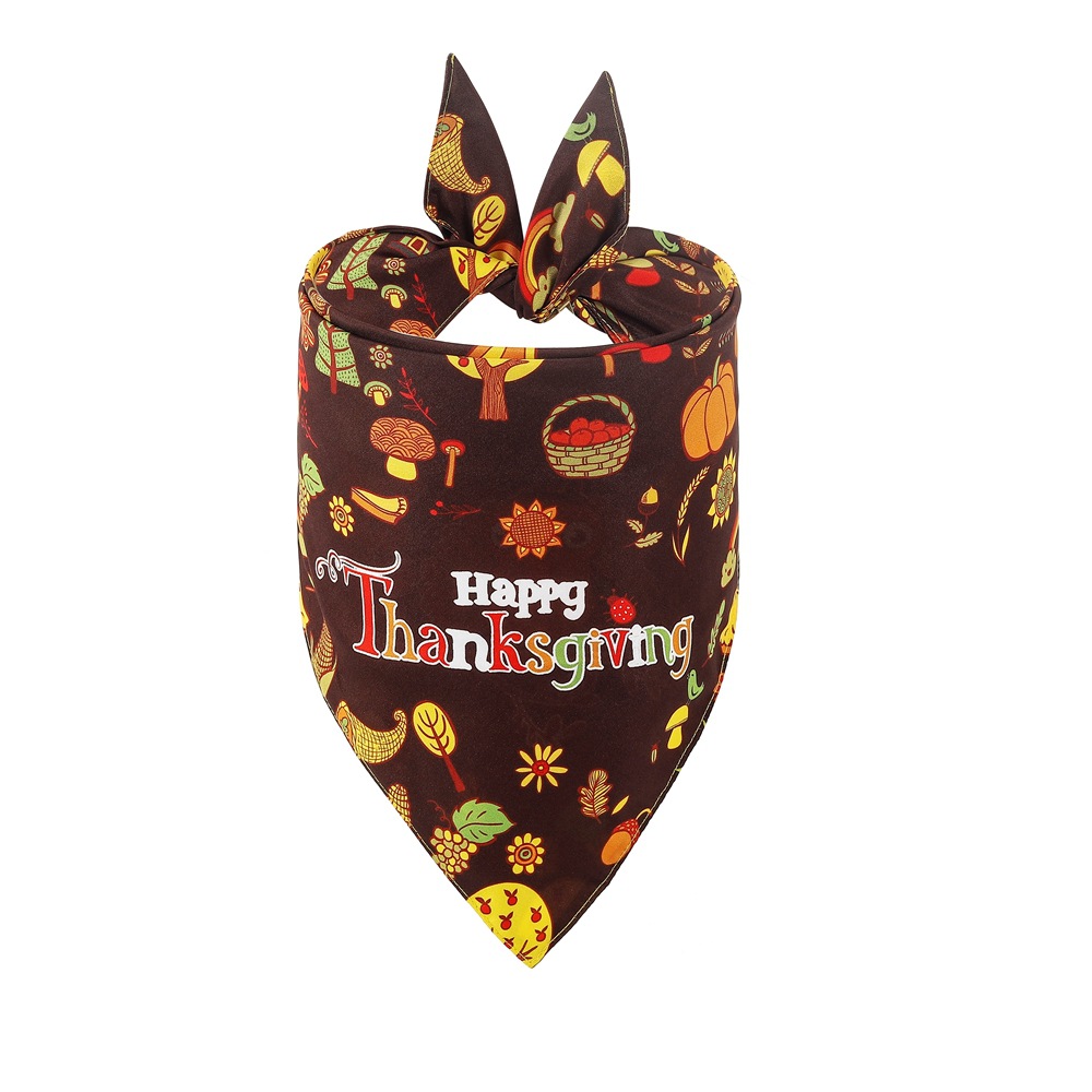 New Pet Scarf Dog Triangle Scarf Thanksgiving Pet Bandana — image 8