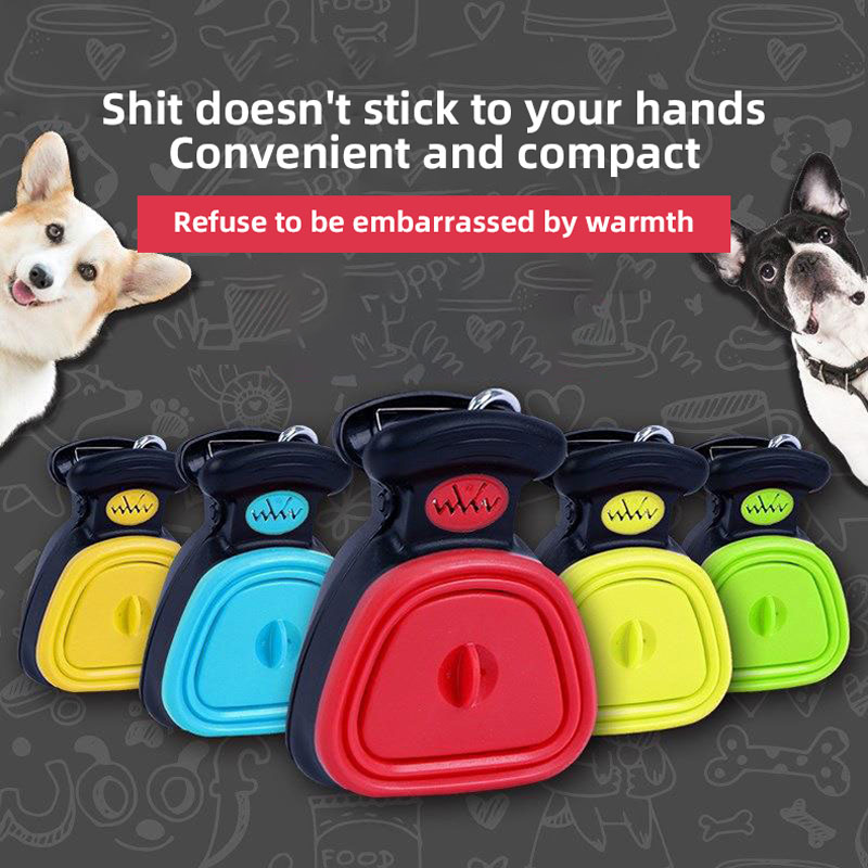 Pala de Cepillo para Perros Plegable Recogedor de Excrementos — imagen 2