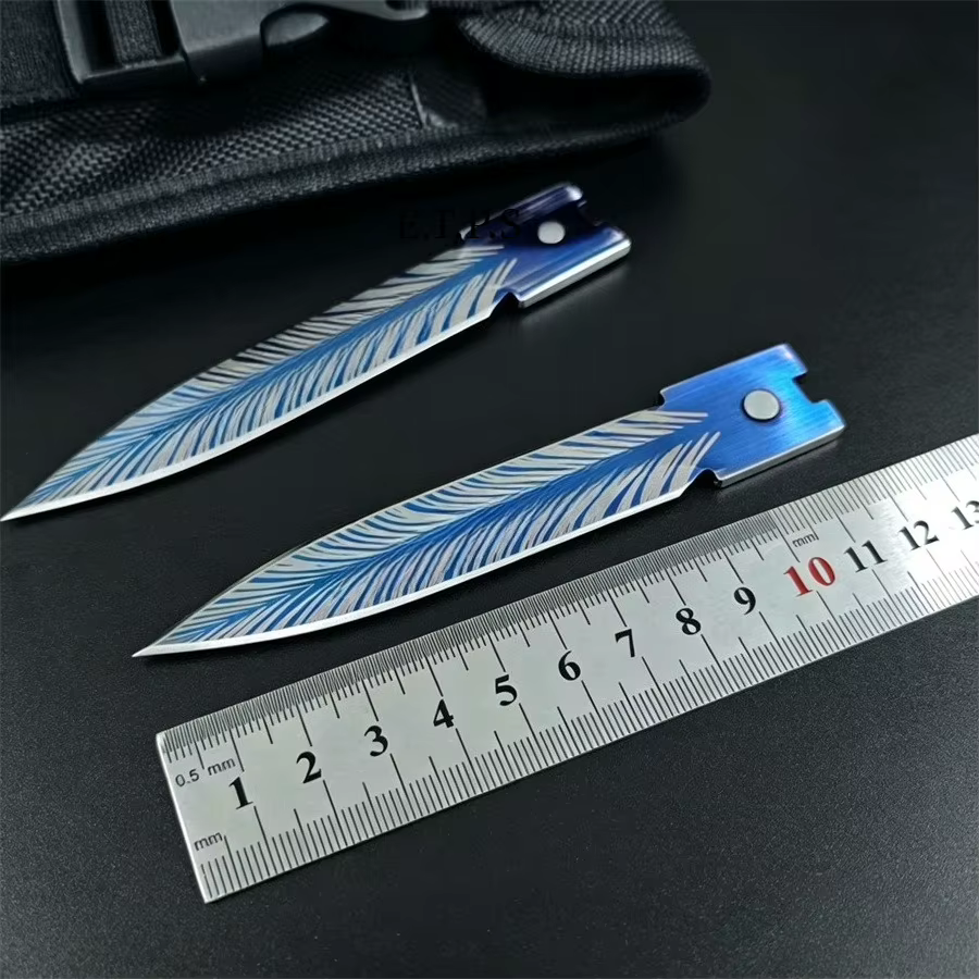 Blue Troodon Knife Outdoor Hunting Survival Tool Multifunctional Pocket Folding Knives with Nylon Sheath — image 4