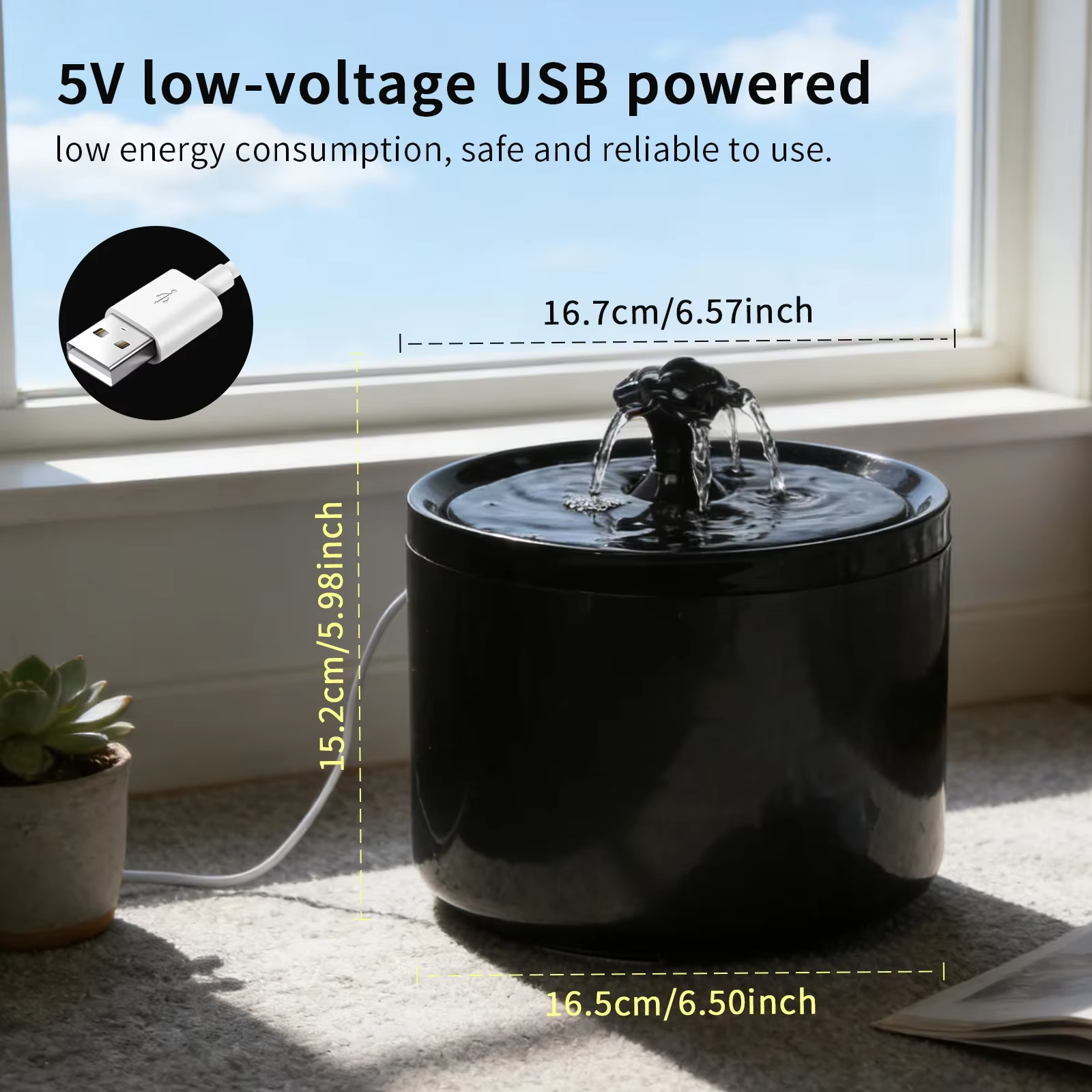 Fuentes de agua para gatos: fuente automática con circulación y filtrado silencioso — imagen 2