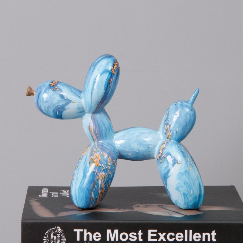 Fluid Balloon Dog Resin Decoration Creative Living Room Home Crafts Desktop Decoration — image 3
