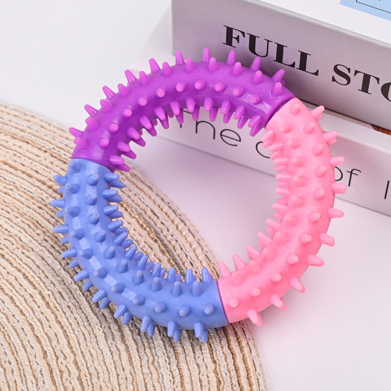 Dog Chew Toys Ring Dog Teething Toys Rubber Puppy Teething Toys Pet Toys For Small Medium Large Dogs — image 4