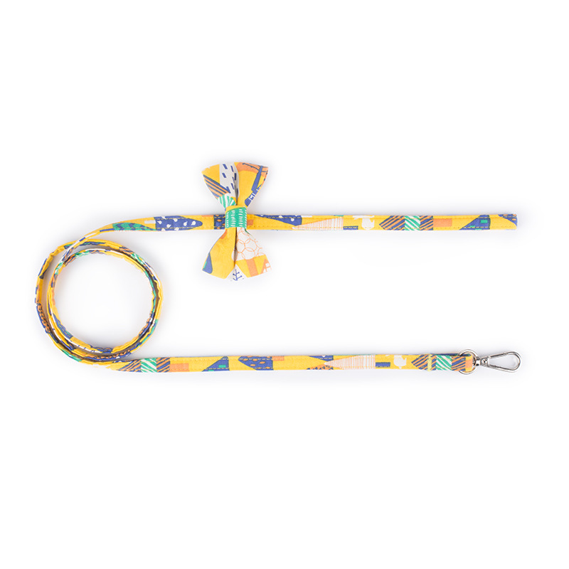 Flowers Printing New Small Fresh Korean Version Leash Cotton Teddy Bear Leash Dog Leash — image 4