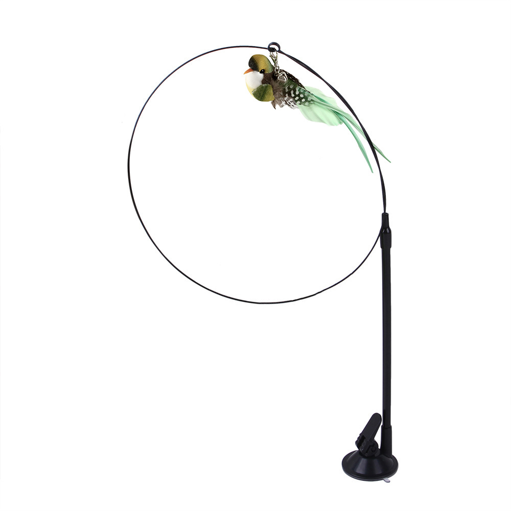 Palito de juguete para gatos con sujeción por cable de acero, intercambiable y con varias cabezas — imagen 13