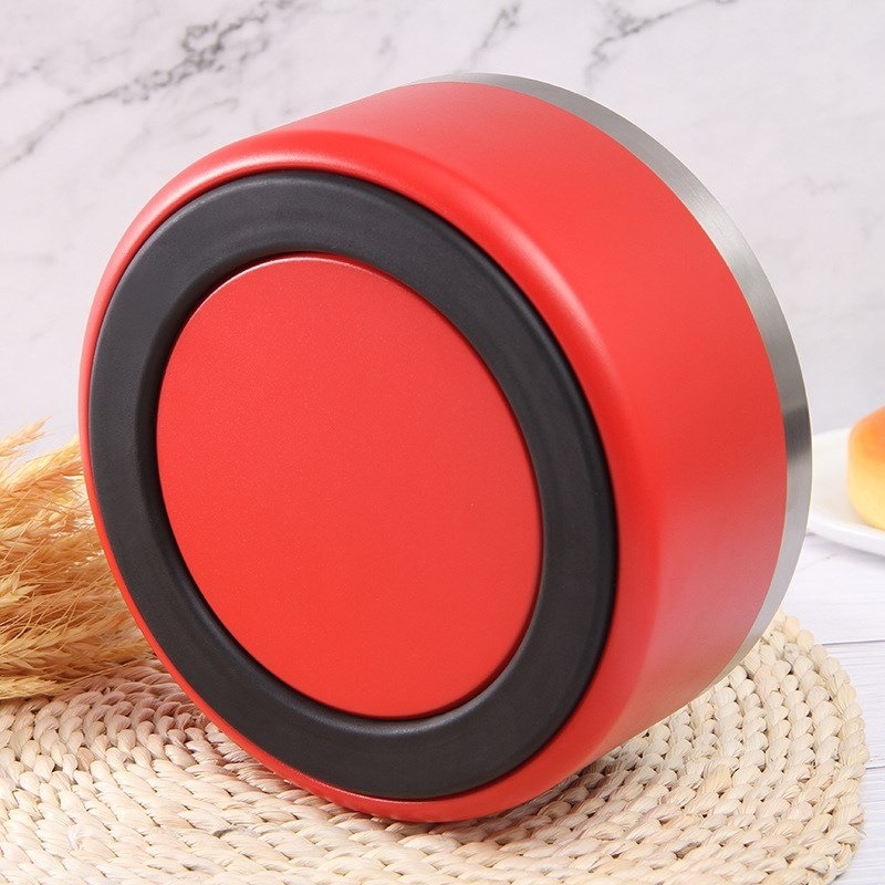Bol de Alimento Canino Grande Capacidad Acero Inoxidable Redondo con Dos Capas y Vacío para Perros Comida No Deslizante — imagen 4