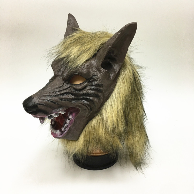 Disfraz de Máscara de Diablo de Halloween con Cara de Lobo Completa — imagen 3