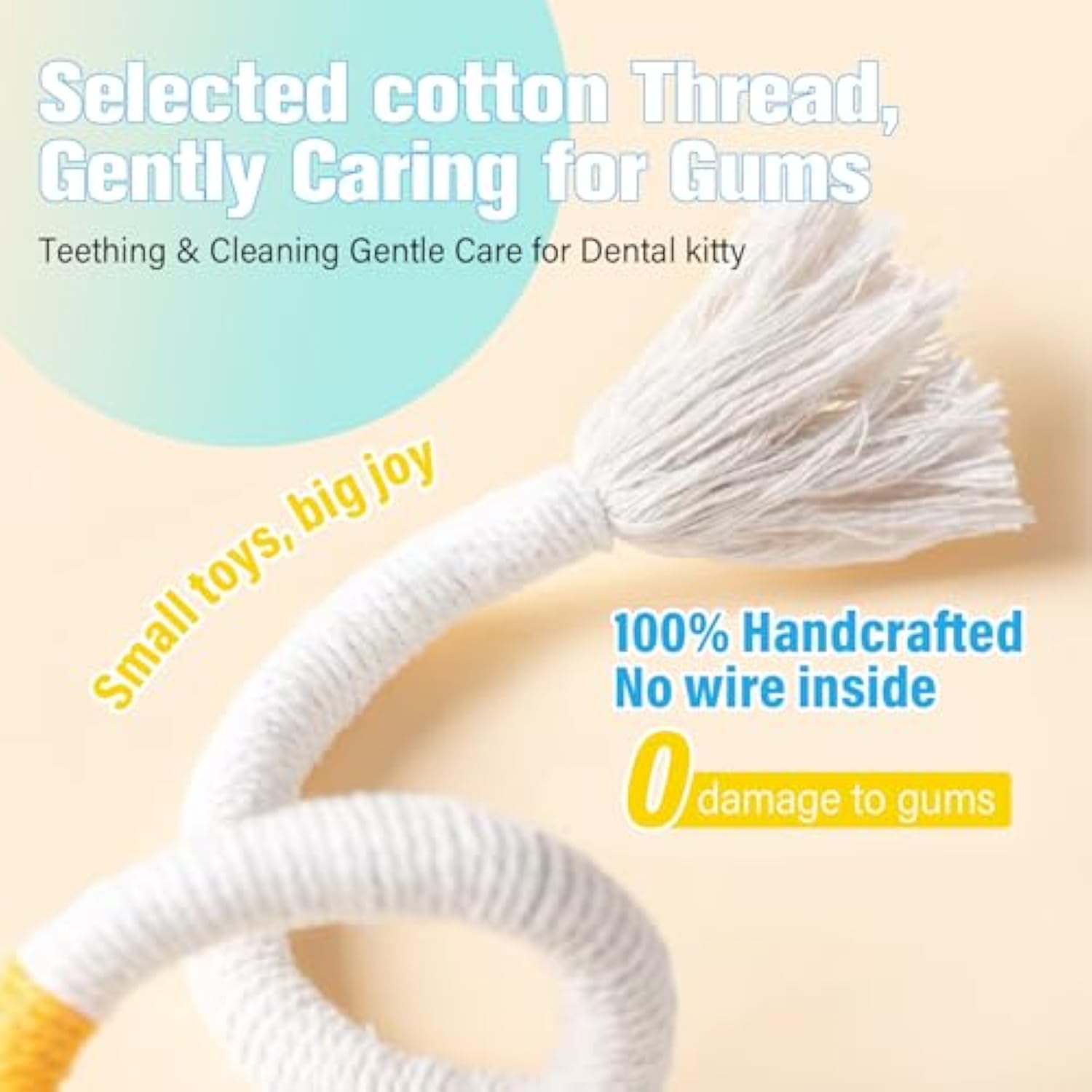 Sisal Rope Cat Toys Safe Catnip Toys Without Wire Cat Toys For Bored Indoor Cats Dental Kitty Chew Toys With Silvervine Gall Fruit, Bite-Resistant Teeth Clean Chew Cat Toy, kitty Toys — image 7
