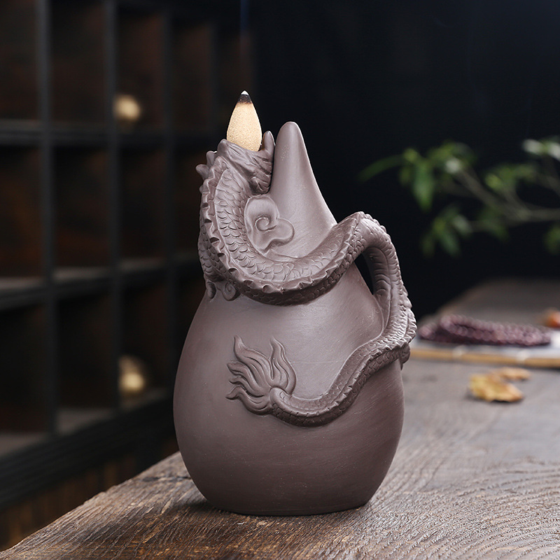 Incensario de Dragón de Fuego de Fuego con Estilo Chino - Decoración para el Hogar — imagen 4