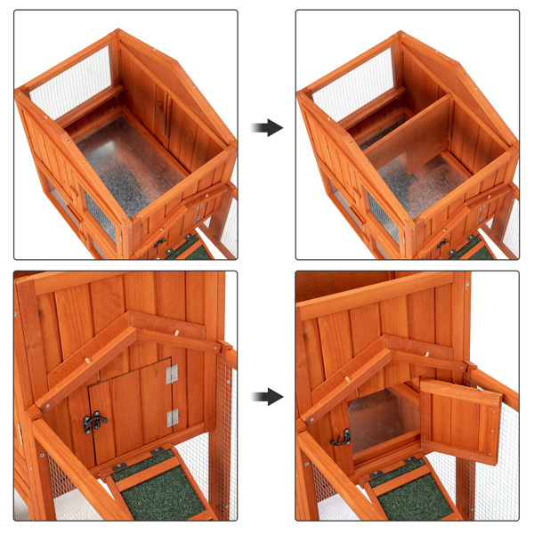 Casa de Pollos en Madera para Conejos y Pájaros - Galpón de Aves — imagen 6