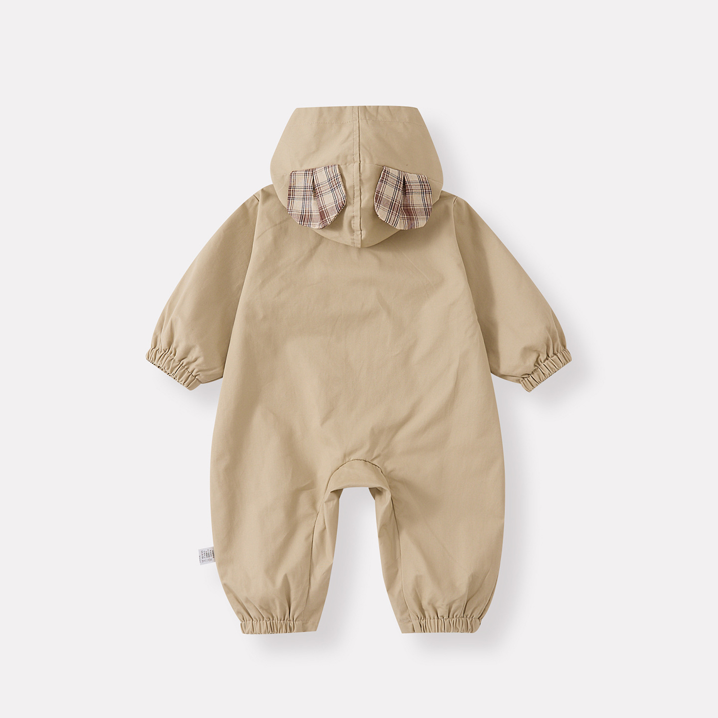 Cómodo Romper con Capucha de Dibujos Animados para Bebés, Patrón de Oso con Mangas Largas — imagen 5