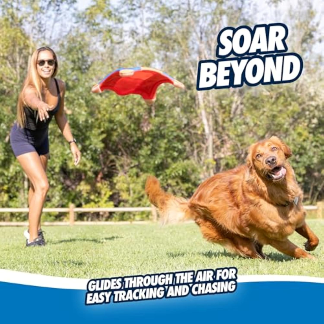 Pelota de Perro Voladora - Flotador Acuático - Construcción de Poliéster Suave y Duradero — imagen 4