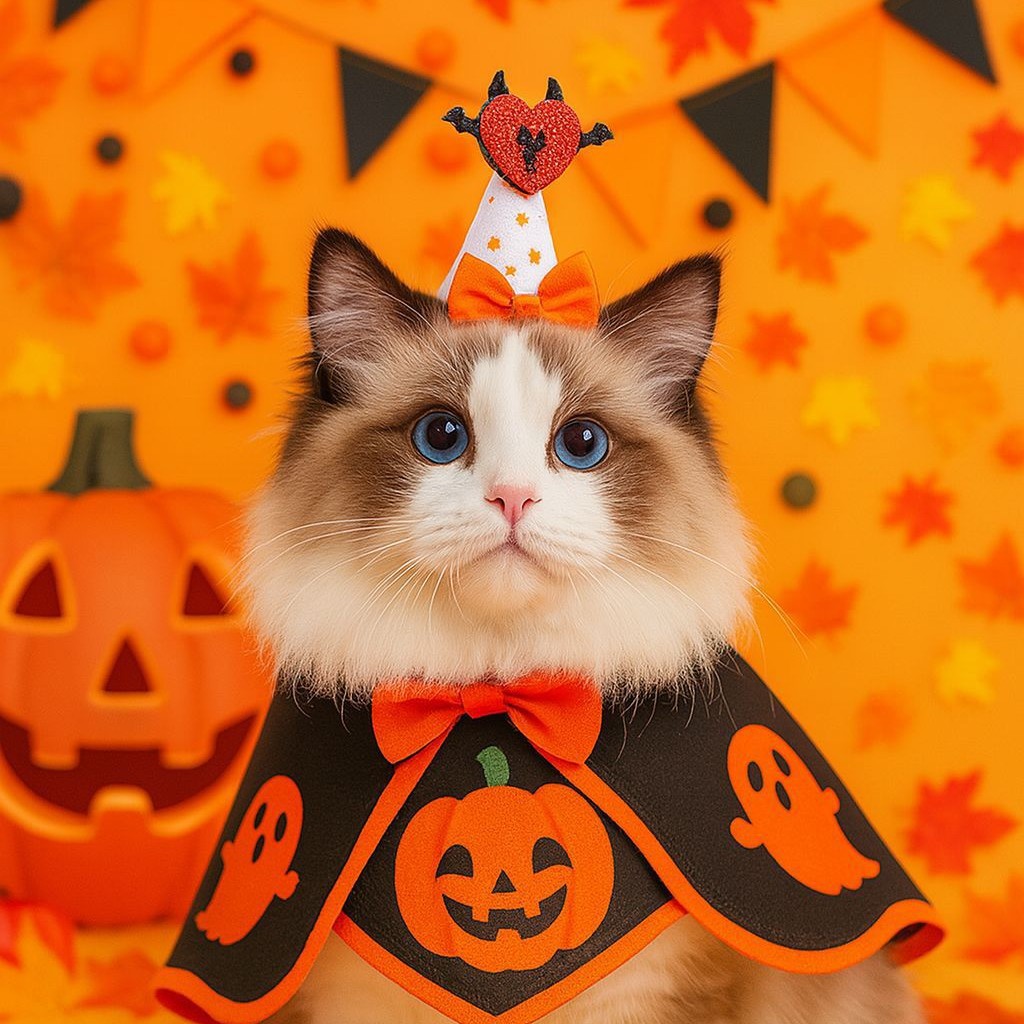 Pet Accessories Hat Halloween Festival Small Wizard Hat Knitted Hat for Dogs and Cats Small Dog — image 1