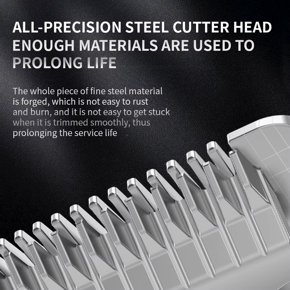 Professional Dog Hair Clipper All Metal Rechargeable Pet Trimmer Cat Shaver Cutting Machine Pets Low Noice Grooming Haircut — image 3