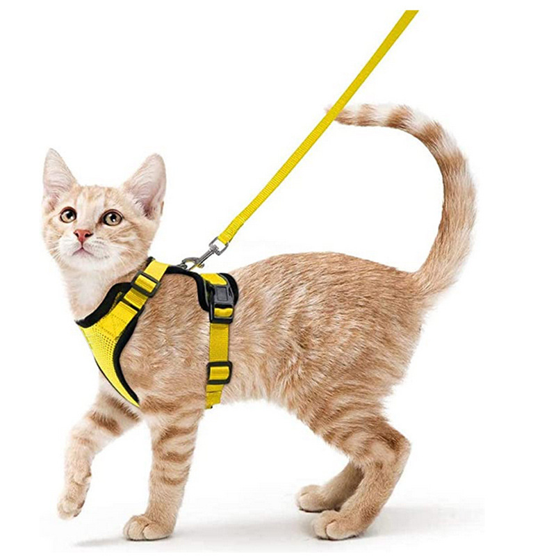 Arnes y Correa para Gatos con Control Fácil, Inescapable - Arnes de Vestido Suaves y Ajustables para Pasear a los Gatos — imagen 9