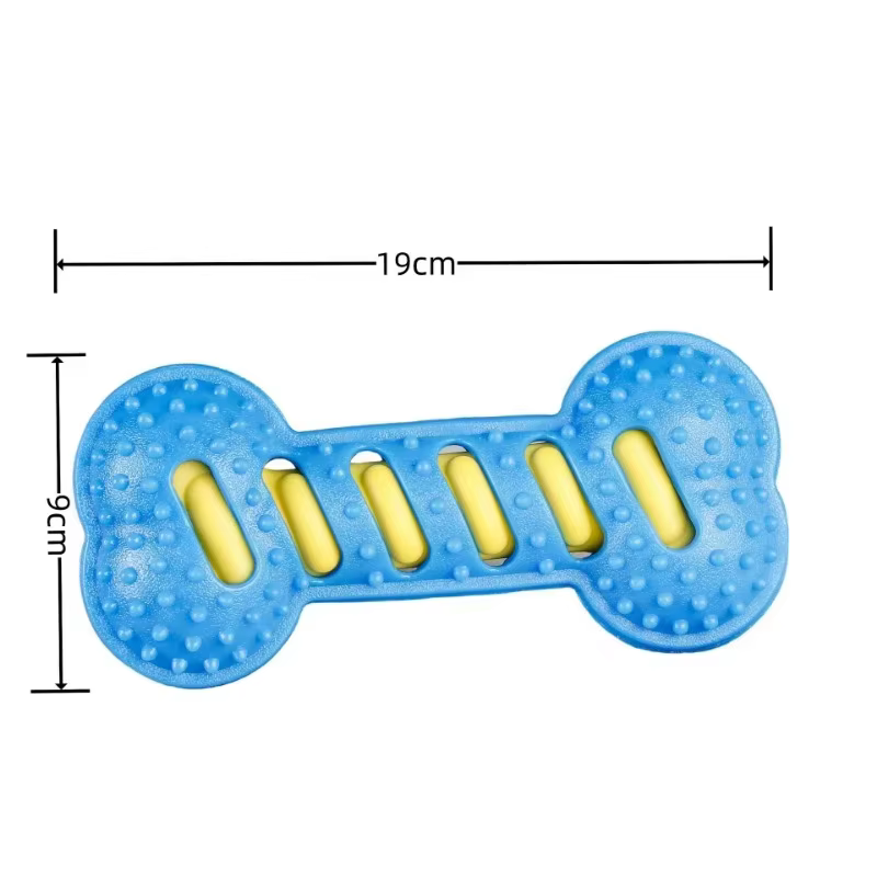 Pet Dog Chew Toys Rubber Bone Toy Bite Resistant Puppy Interactive Stick Puppy Chewing Toy Squeaky Interactive Dog Toys — image 2