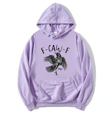 Crow Print Hoodie Sweatshirt Men's Casual Sportswear — image 16