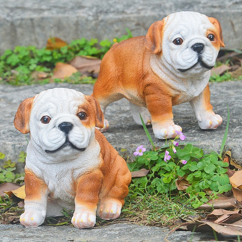 Bulldog ornament puppy resin — image 5